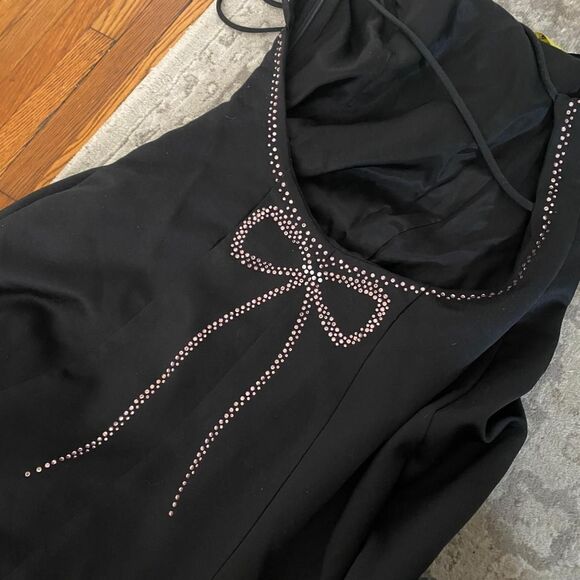 Vintage Rampage Maxi Bow Backless Gown - Picture 6 of 6